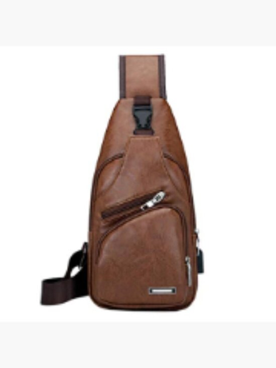 Vintage Leather Sling Bag Crossbody Backpack for Travel main image 5
